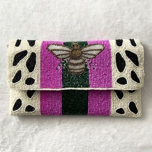 New! Beautiful handmade fully beaded clutch